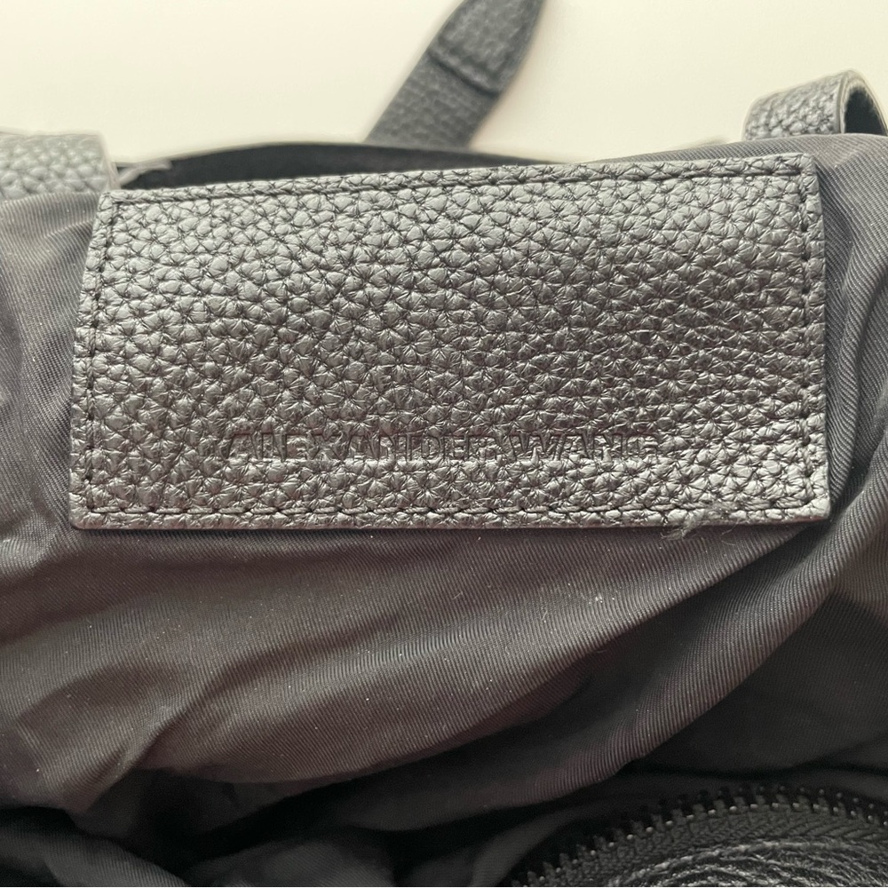 SOLD Alexander Wang rare Kirsten suede and leather tote bag satchel black strap - Picture 9 of 9
